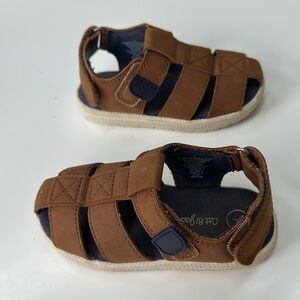 Cat & Jack boys brown sandals size 7